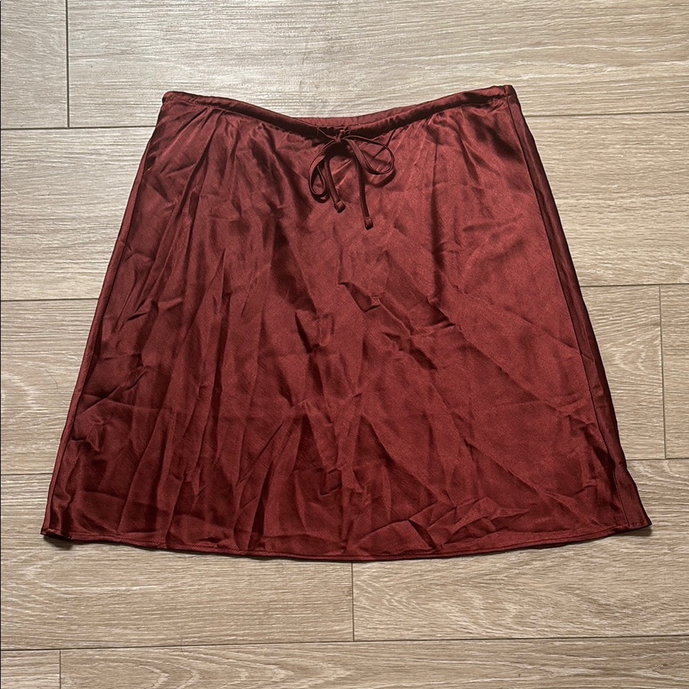 Madewell Burgundy A-Line Skirt